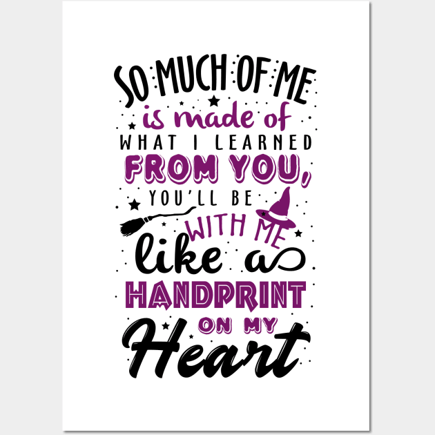 Wicked. Handprint on my heart. Wall Art by KsuAnn